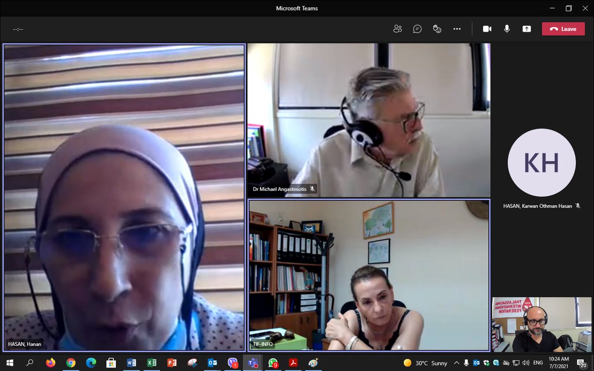 thalassaemiaTIF's tweet photo. A preliminary meeting initiating a #TIF-@WHOIraq  collaboration took place on July 7, following a request from the Iraqi #MinistryofHealth.

A follow-up meeting will be held on July 15 to discuss the development of services for #patients with #haemoglobindisorders in #Iraq. https://t.co/32tG3lX8I5