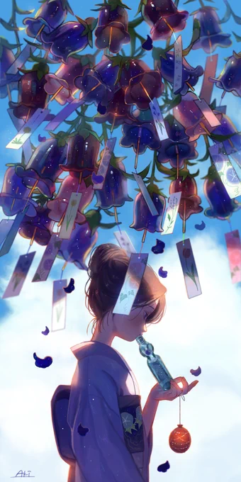 夏の音 #オリジナル #創作 https://t.co/kudjKVaLFq 