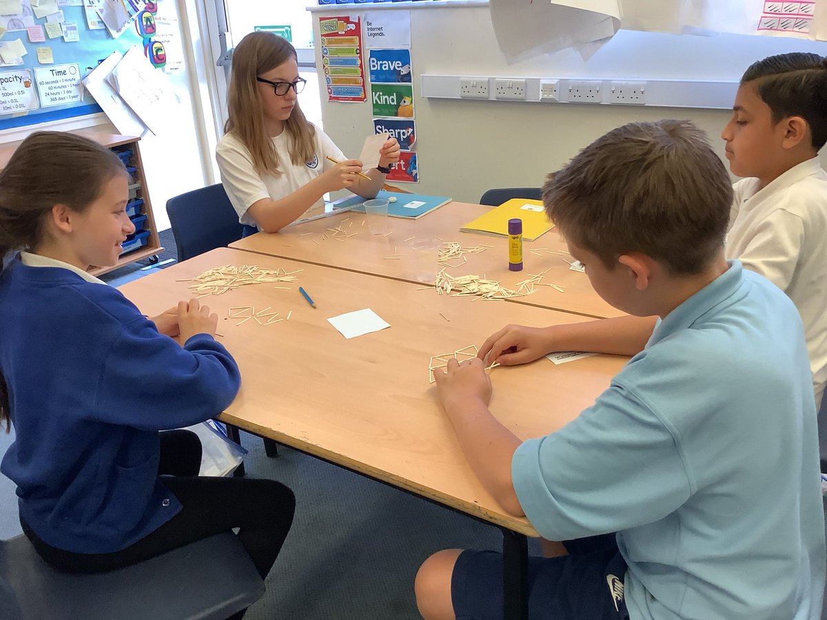 YarmPS's tweet photo. Year 5 solving puzzles involving matchsticks this morning in Maths. #ypsmaths #yearfive https://t.co/TK33vGIATt