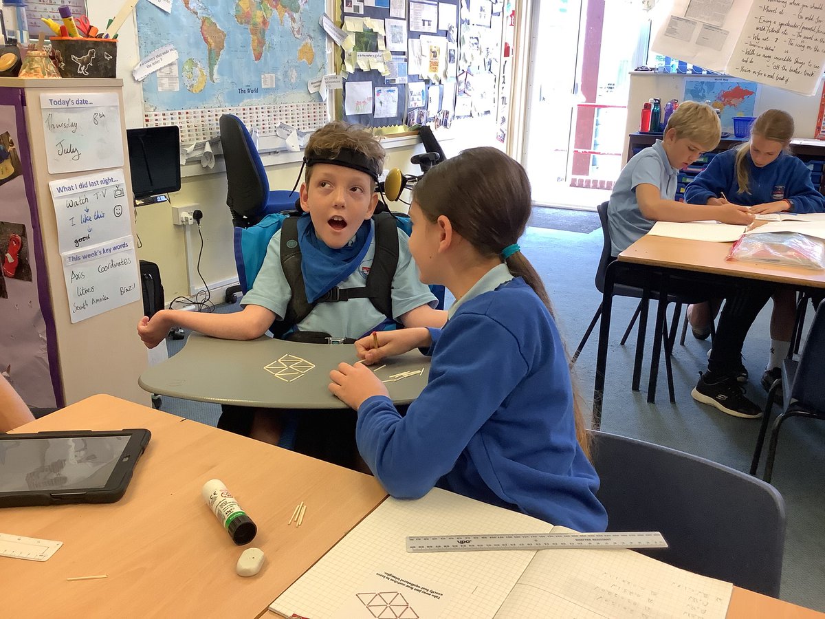 YarmPS's tweet photo. Year 5 solving puzzles involving matchsticks this morning in Maths. #ypsmaths #yearfive https://t.co/TK33vGIATt