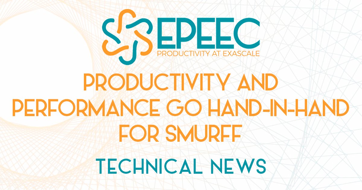 BSC_CNS's tweet photo. 📰 The #EPEECproject is developing tools &amp; techniques to make #HPC codes easier to write, more maintainable and more portable. 
Read their latest news to know how the #SMURFF application is benefiting from them. 
➡ https://t.co/RgjwawpfgQ https://t.co/X9DHahkfz3