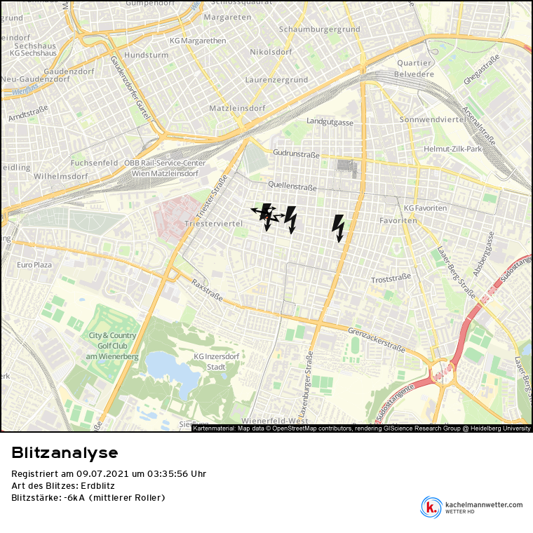 WWien10's tweet photo. Einige Naheinschläge gab es auch, speziell um 3.35 Uhr. #Wien #Gewitter #Erdblitz https://t.co/BshZRHGsTh