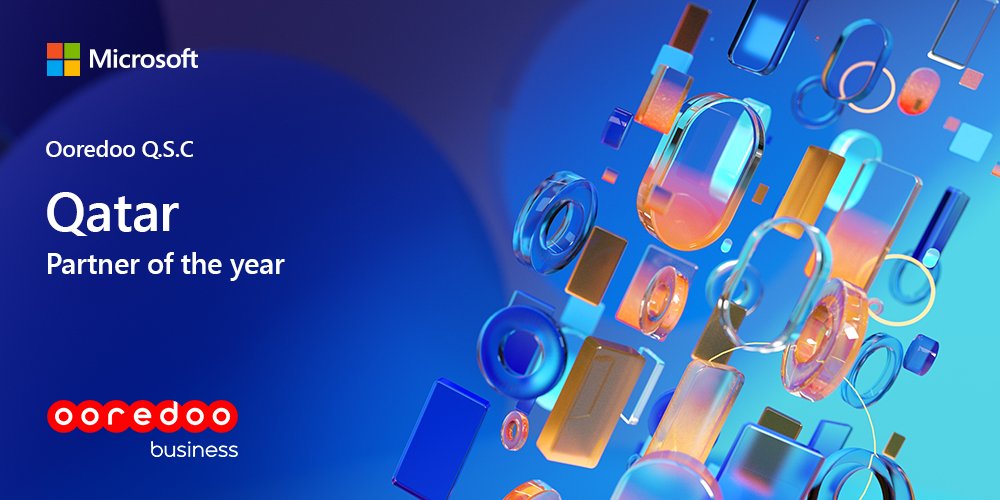 microsoftqatar's tweet photo. We’re excited to announce @OoredooQatar 2021 Microsoft Qatar Partner of the Year. Visit: https://t.co/3YEr1gi3hR
#MSInspire #MSPartner https://t.co/4OC10KVV8z
