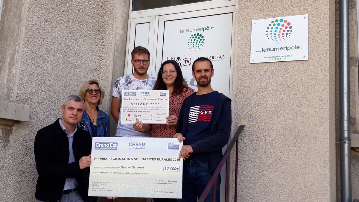 #PRSR | suite des visites des lauréats 2020 après le marché de Léon à Boult-aux-Bois hier avec la M.A.R.S, aujourd’hui à Bras-sur-Meuse seul village de moins de 1000 hab labellisé 5@ et son <a href="/lenumeripole55/">Le Numéripôle</a> pour son Repair’café