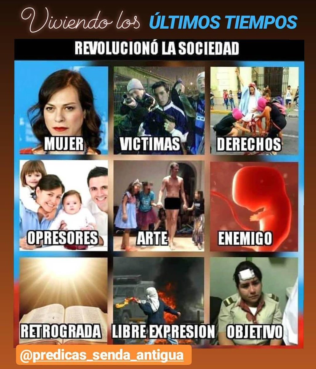 PREDSENDANTIGUA's tweet photo. NUESTRA SOCIEDAD CADA VEZ ESTÁ PEOR... ‼️
➤ ¡Ay de los que a lo malo dicen bueno, y a lo bueno malo; que hacen de la luz tinieblas, y de las tinieblas luz; que ponen lo amargo por dulce, y lo dulce por amargo! 📖 Isaías 5:20
#SociedadCorrompida 
#NoSoyFeminista
#NoAlAborto https://t.co/PkMdzIgtZ4