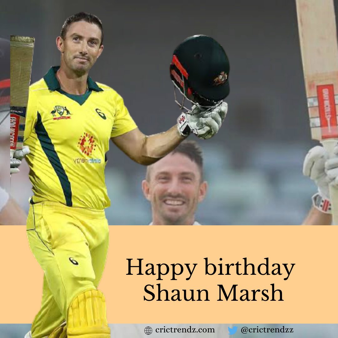 Happy birthday to Australian cricket star Shaun Marsh 