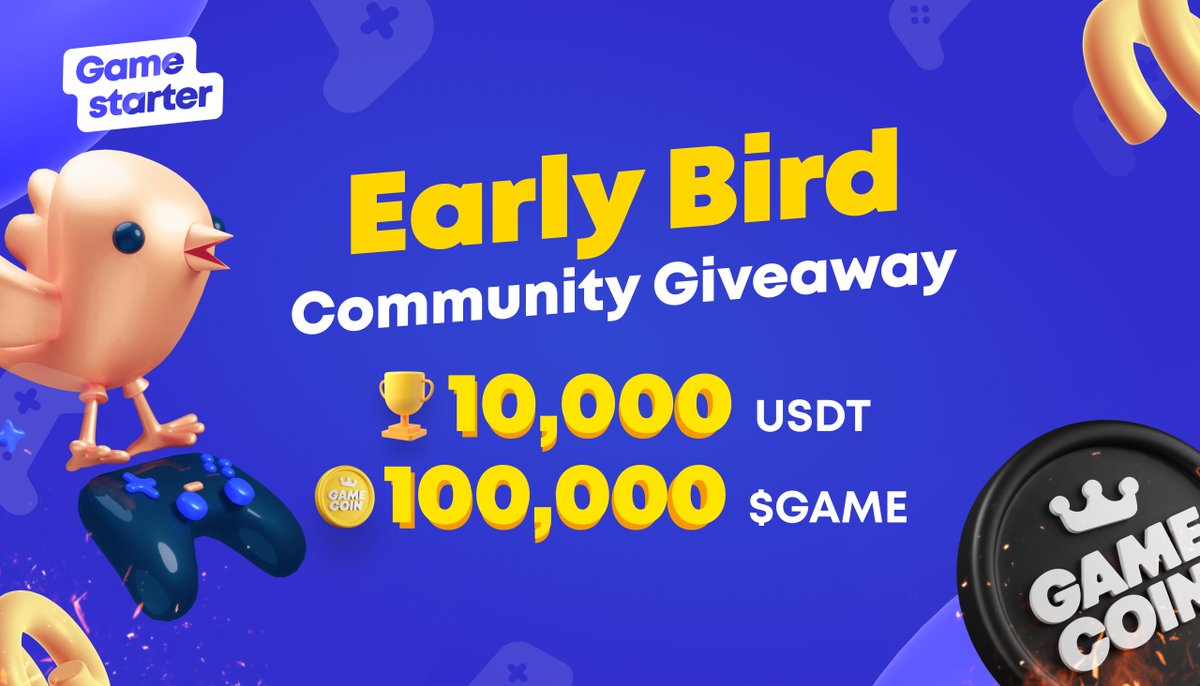 #Gamestarter’s EPIC #Giveaway is LIVE 🏆🎉 

With our #DAOMaker #SHO approaching, we wanted to reward our loyal community with this one-off event! 🔥🚀

How to win👉 bit.ly/3wspMAm 👈

Retweet to enter 🔥 

#Airdrop #airdropalert