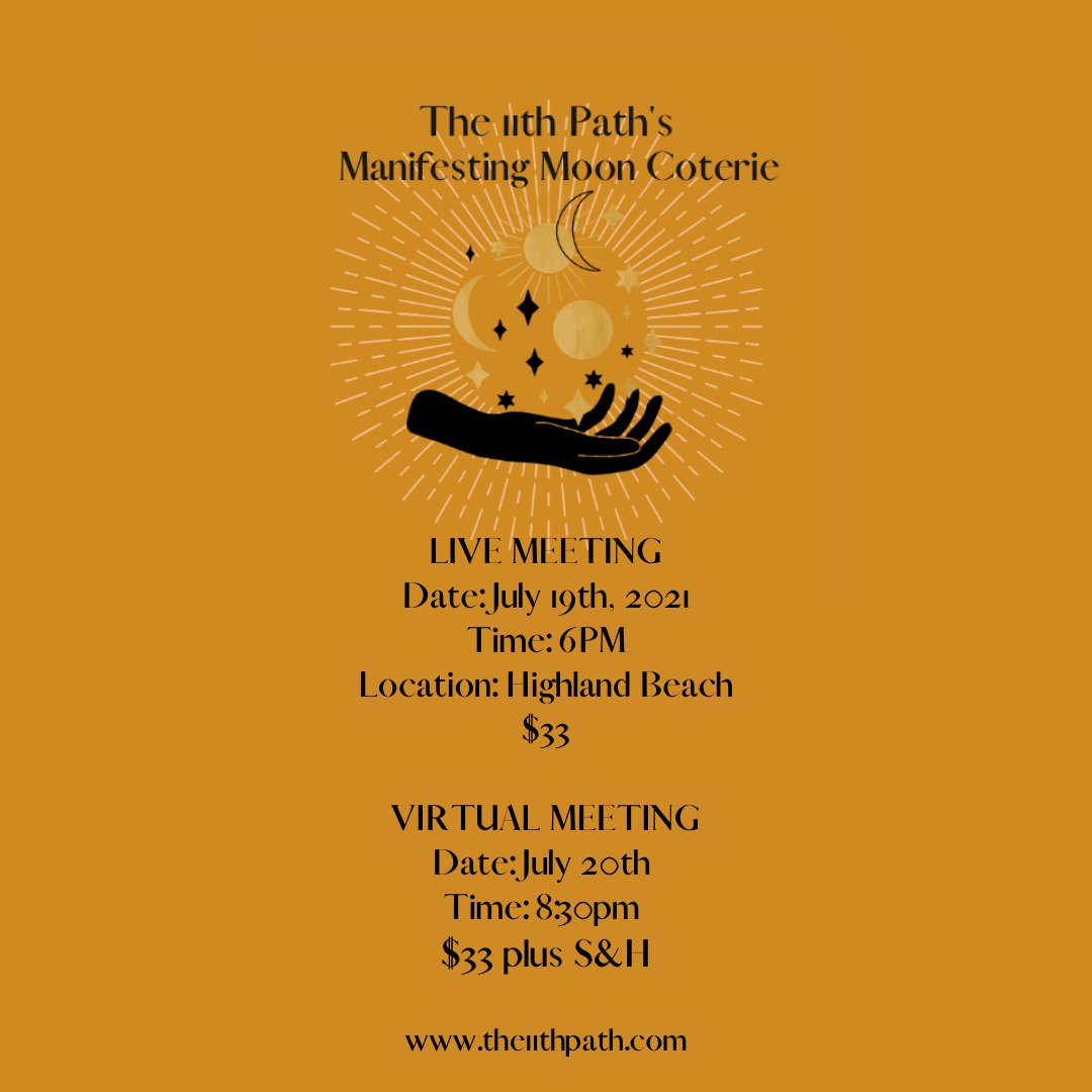 the11thpath's tweet photo. Come harvest &amp; release with us.
You will receive a spirit kit &amp; other useful materials to successfully work with the energy of the fullmoon. There is a virtual opportunity as well. Link is in Bio, DM w/questions.
Sign up deadlines is July 14th. Limited slots, sign up soon! https://t.co/z8U2VlLTT7