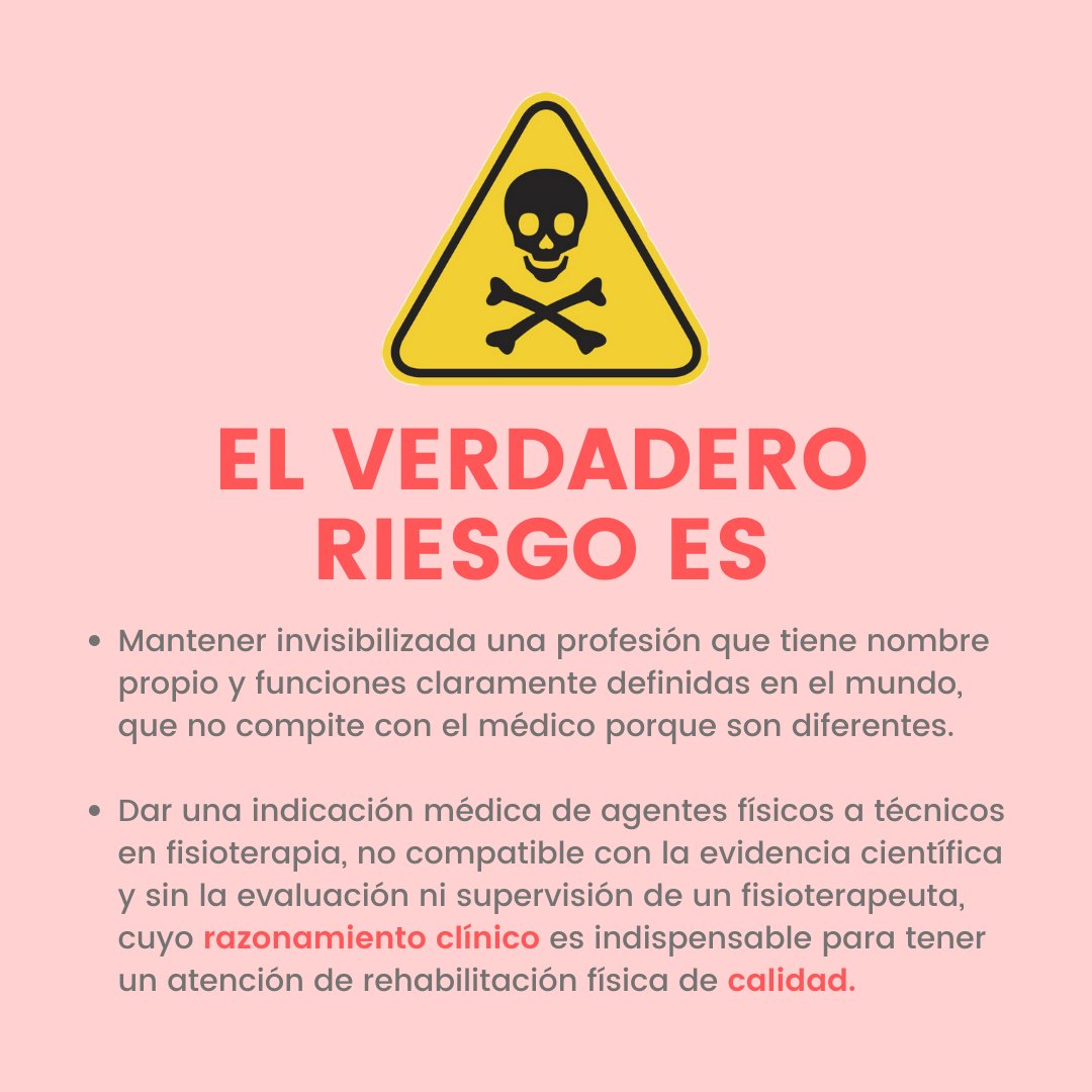 FisioLeyPeru's tweet photo. @Politica_LR El riesgo es que los peruanos no puedan recibir fisioterapia o sigan expuestos a tratamientos sin evidencia científica, o por técnicos/personas que se hacen llamas terapeutas, fisioterapeutas o kinesiólogos sin ser profesionales universitarios. https://t.co/yxCPrev8G6 https://t.co/H1D0iQidYr