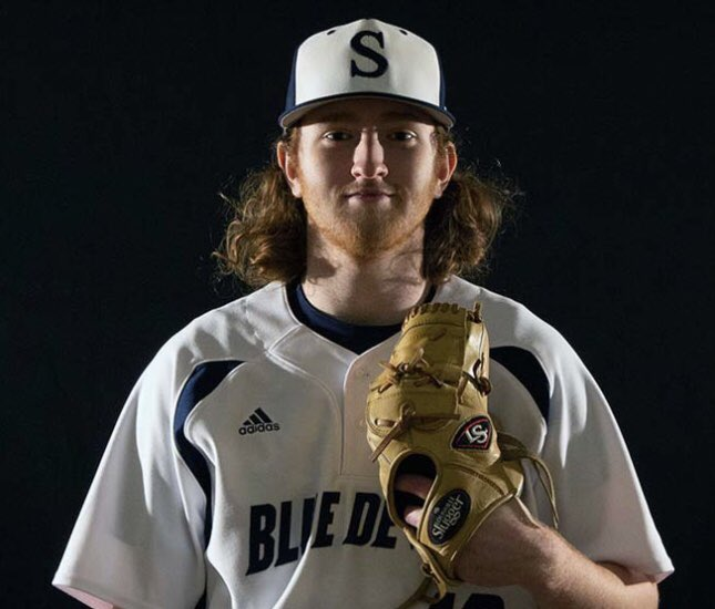 CFB247's tweet photo. Aaron "Carrot Top" Plotsky
Wisconsin-Stout, Pitcher 2018-2019 https://t.co/3xMqg6Qk7H