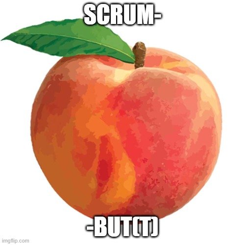 AgentAJay's tweet photo. I created a little ScrumButt, just in case someone find themselve in a team, project, company where #scrum is named but a lot of buts are used to BUTTer someone up who don't like it. #agile #scrumbut #butbutt https://t.co/OfQHzVPLnf