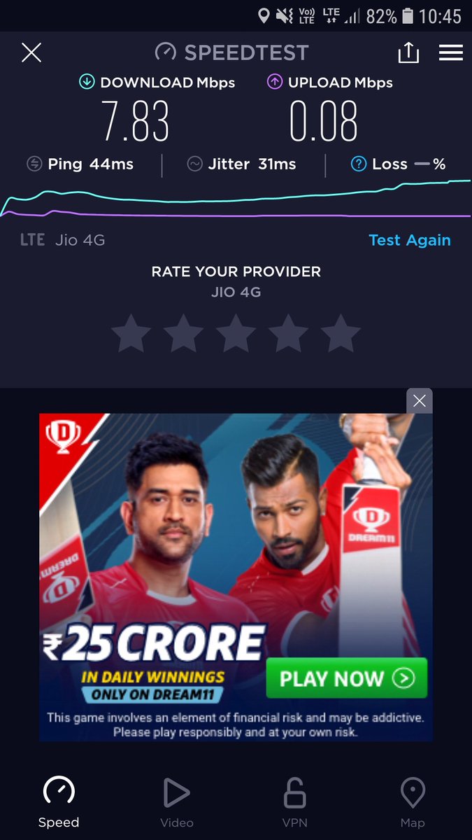 hopejabalpur's tweet image. @reliancejio @anmol_ambani 

ये है #JIO_Network MP की एक सप्ताह की सर्वोत्तम स्पीड, है कोई जो इसे चुनौती दे सके.