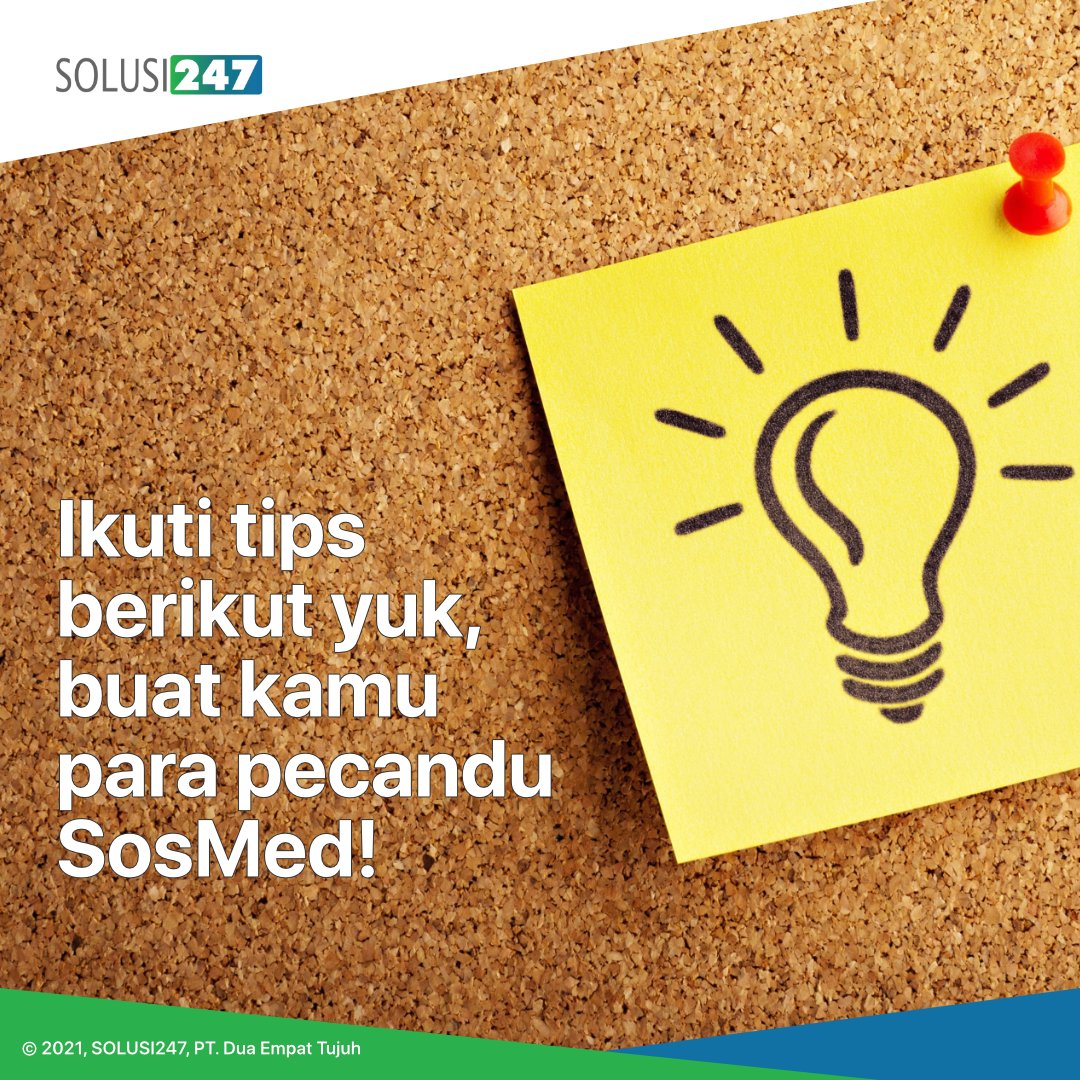 solusi247's tweet photo. Social Media mempunyai peranan penting di era yang serba digital ini. Tetapi kita harus bijak dalam menggunakannya.

Ada beberapa tips nih, agar  kita tetap bisa mengelola penggunaan Social Media dengan baik.
 
#solusi247 #socialmedia #socialmediamanagement #smartuser #lifehacks https://t.co/IUIPXR7Dit