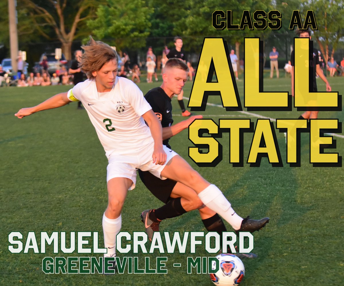 Tate_Russell's tweet photo. Congratulations to Greeneville's Samuel Crawford and Colby Freeman on being named to the Tennessee Sports Writers Association Class AA All-State Soccer Team. https://t.co/S1ZIxXA7pP