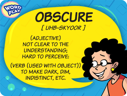 TinkleMagazine's tweet photo. Check out this edition of Mynah's Word of the Week to know how to use the word 'Obscure' in a sentence!
#MynahsWordOfTheWeek #InaMinaMynahMo #Vocabulary #Mynah #LearningMeetsFun https://t.co/sqATVS57mr
