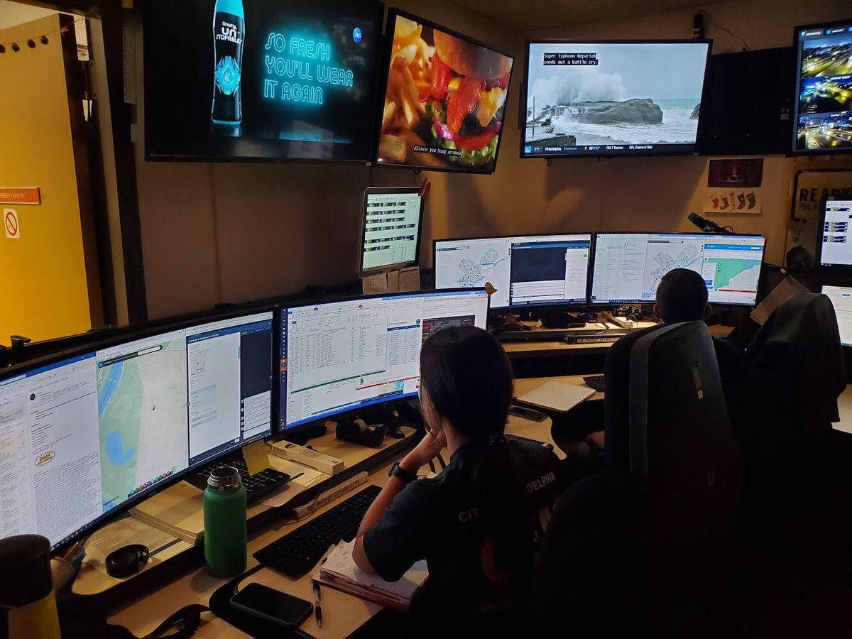 ThielAdam's tweet image. Our dedicated @PhillyFireDept Fire Communications Center + @PhilaOEM Regional Integration Center staff are on duty monitoring #TropicalStormElsa &amp;amp; 100s of other emergency incidents in Philadelphia right now. #24x7x365