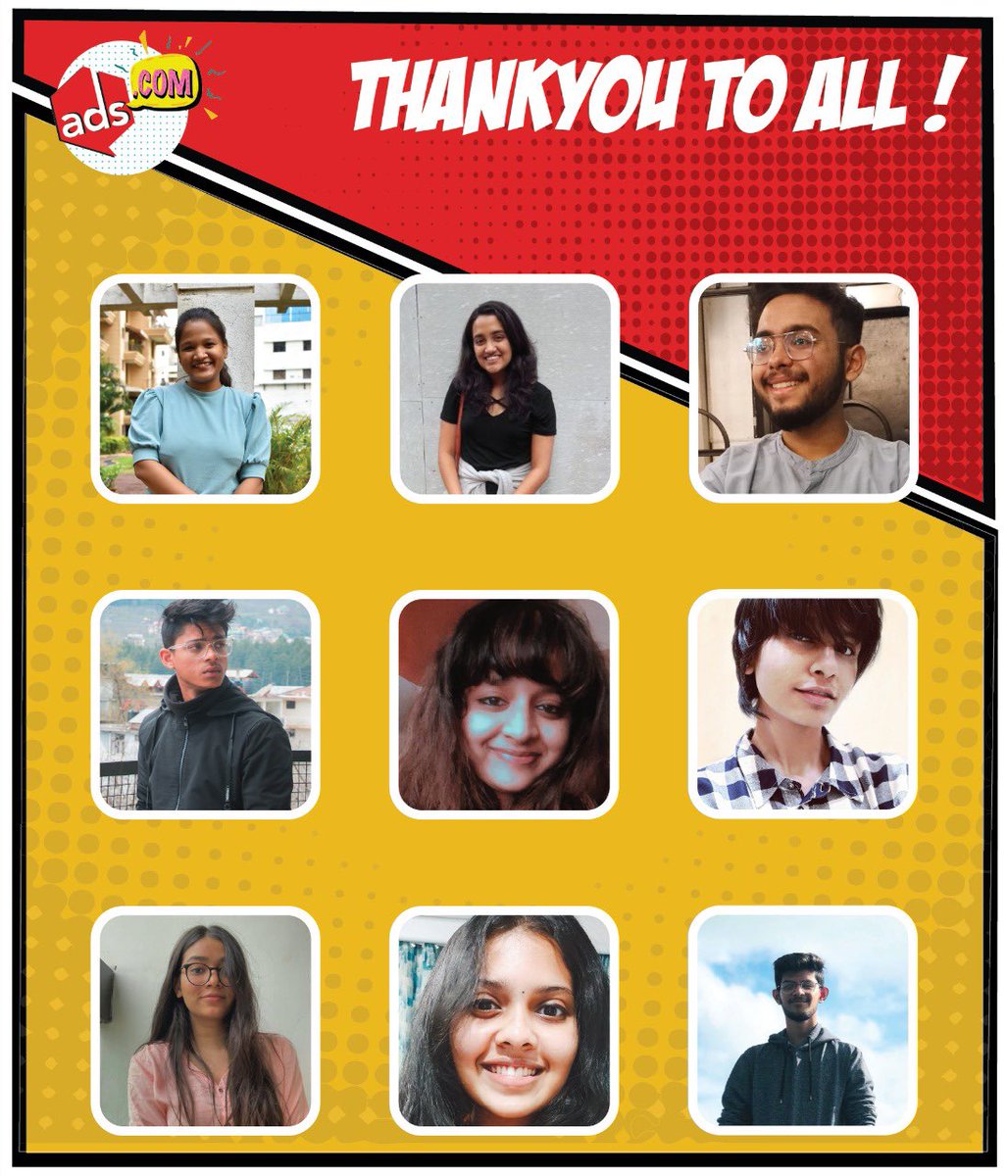 ADS_COM2020's tweet photo. You must've seen our inspiring speakers already ! But here are the faces behind the success of https://t.co/5c29UaKcur @rohitlalwani @ShreyaMishraa11 @atharva_dahotre @aabhapjoshi @Atharvalionp @sakshii_shah @ChaudhryYugh @msrivastava574 @UjjwalPandya7 @EshikaDhanaki https://t.co/zqtpnDKYnT