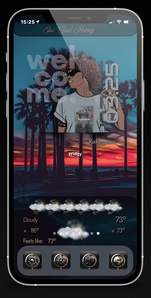TakumiWidgy's tweet photo. ニューウィジェット制作
#nojailbreak #ios146 #Widgy #wallpaper #57ojisan211564 #ios14homescreen #iphone12pro #EASYWEATHER #yoorweaTHER1.61
#ショートカット #weatherHTML
#WeatherHTML1.1 https://t.co/ivY0cecWRu