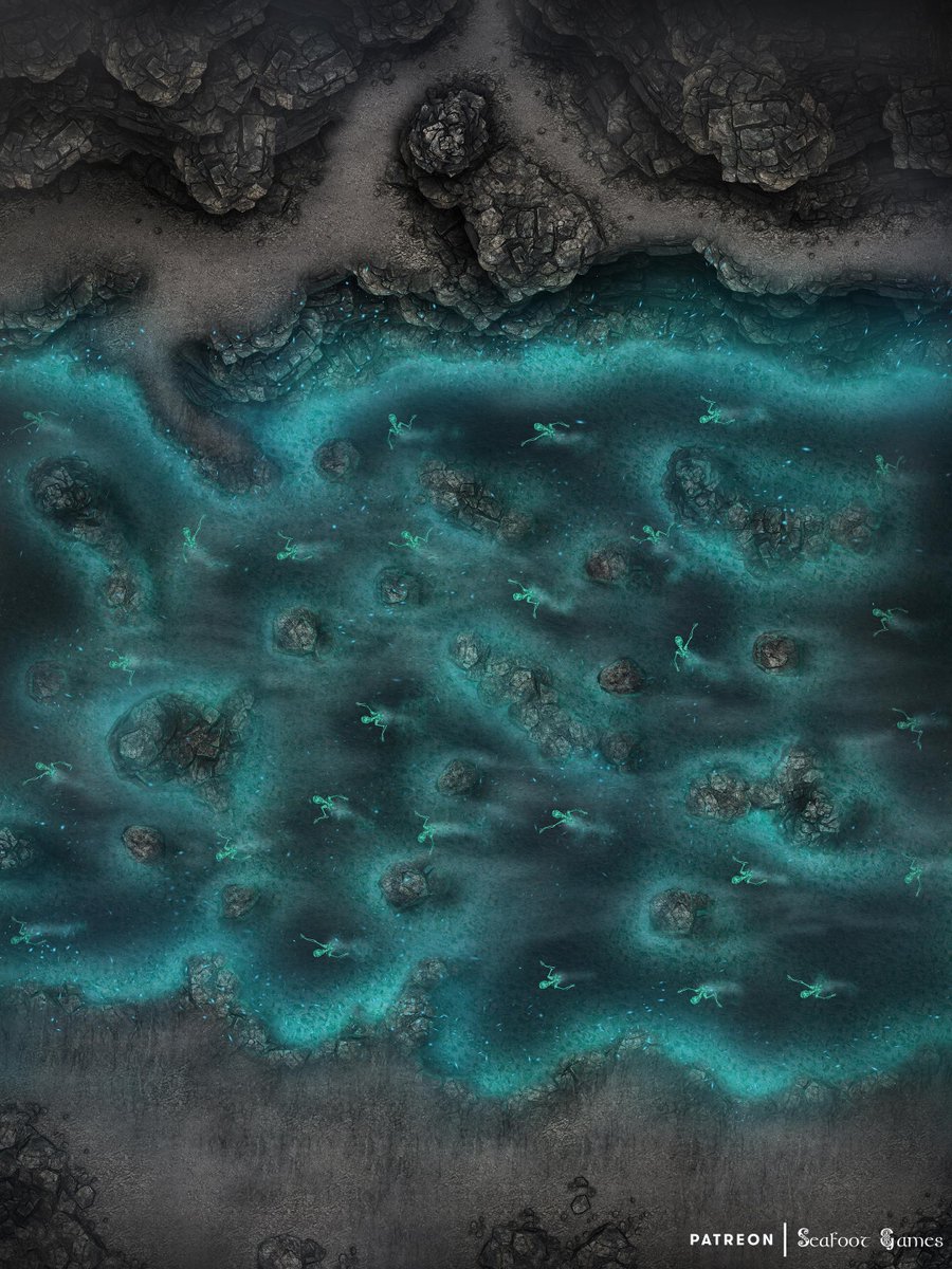 SeafootGames's tweet photo. The River Styx is the perfect place for your party to quest after the soul of a dead member. Imagine standing here, alive in the realm of the undead! What sort of encounter would you run here, GMs? https://t.co/E0hlRGgRIc