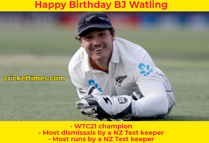 Happy Birthday BJ Watling One of the most successful Test wicketkeepers of modern-day cricket. 