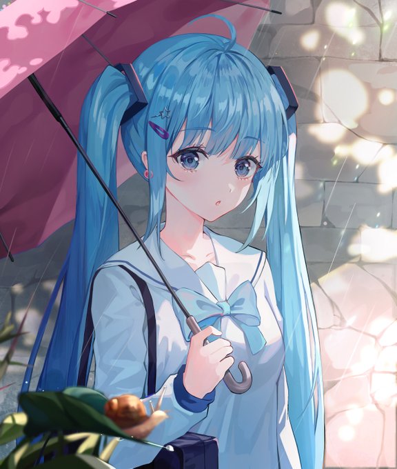 「雨 学生服」のTwitter画像/イラスト(人気順)