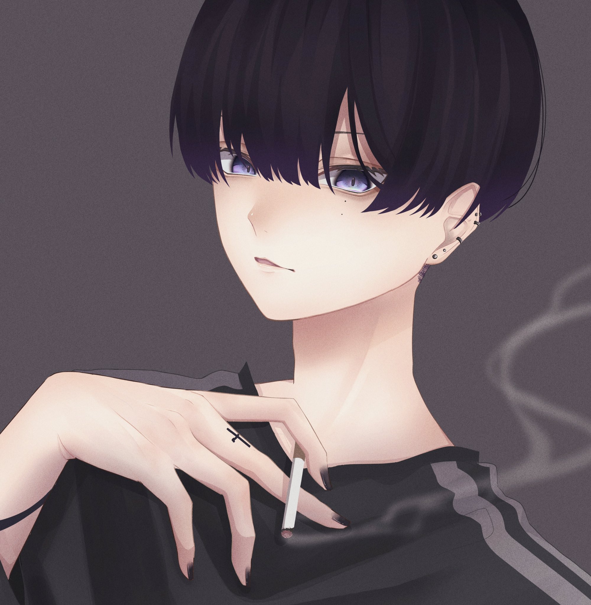 ハルジオン 絵描きさんと繫がりたい イラスト タバコの男の子のリメイク ちょっと塗り方失敗した 今日 今年5月 T Co Izcuv9ufiy Twitter