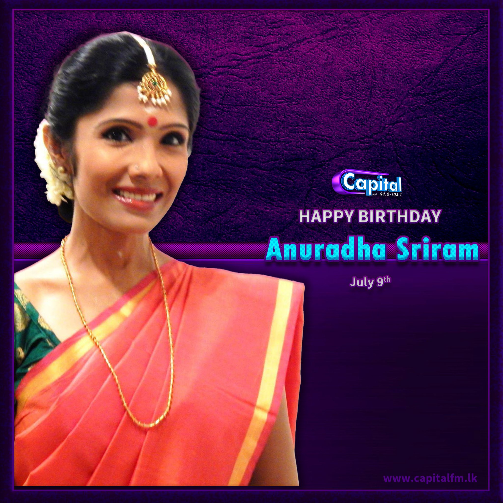 Wishing Singer Anuradha Sriram A Very Happy Birthday!    