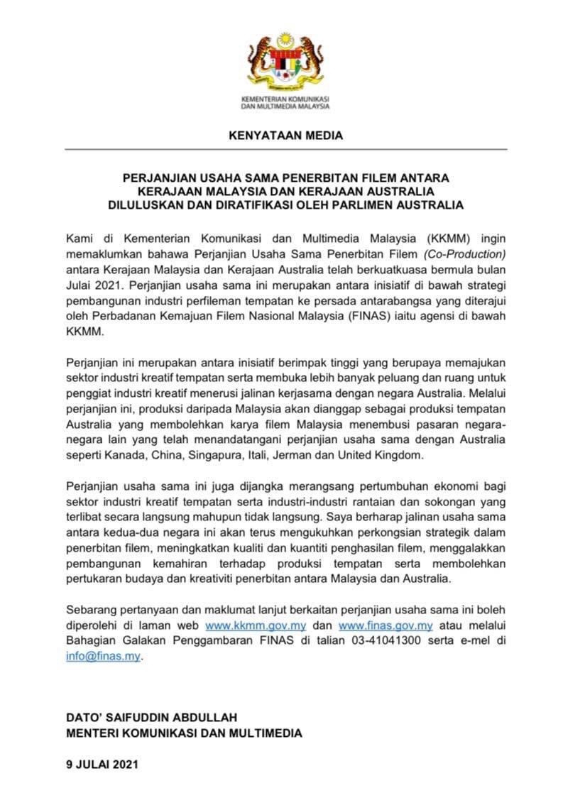 Portal Rasmi Kementerian Komunikasi Dan Multimedia Malaysia