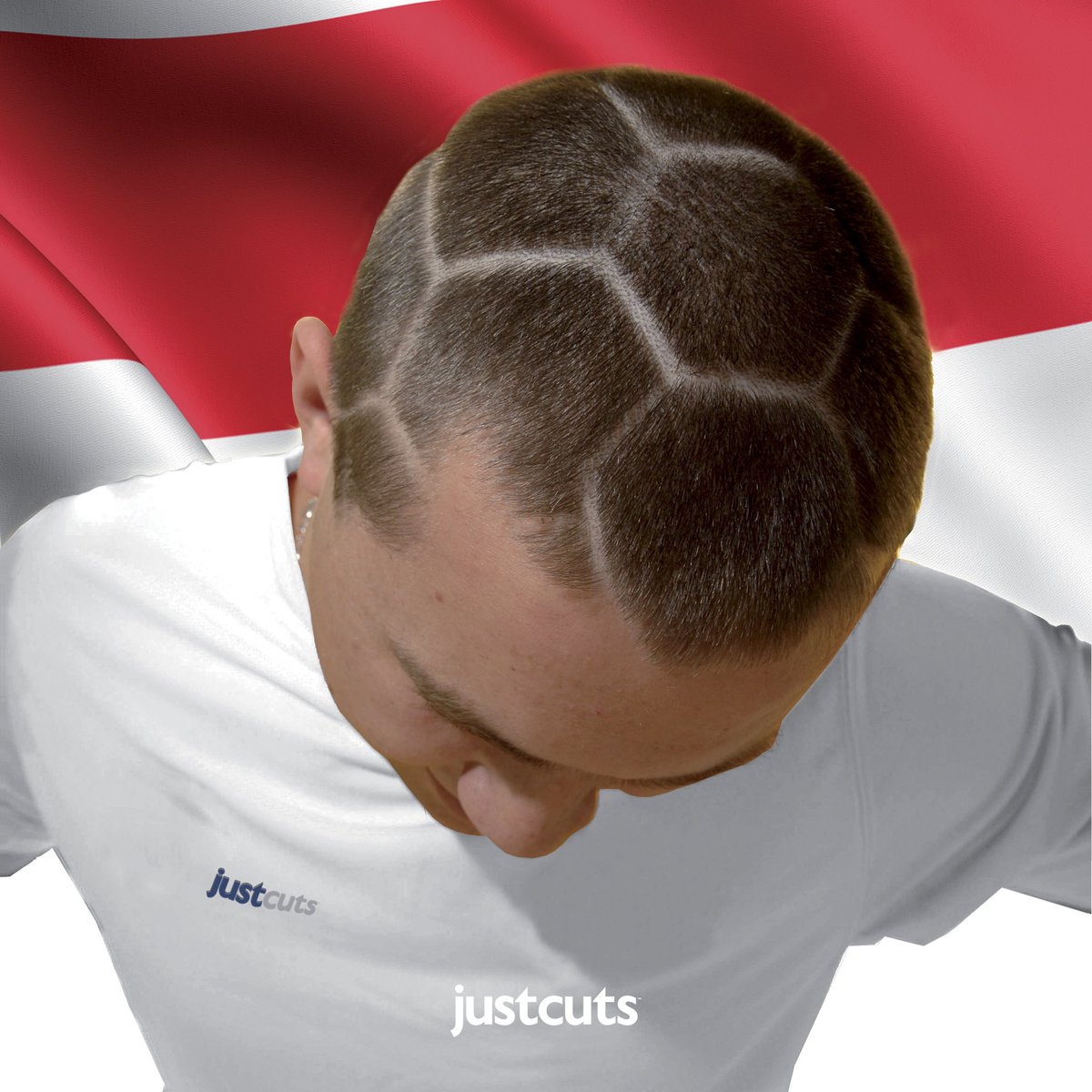 Get game day ready at Justcuts #footballhaircut #justcutsuk #englandfootball ⚽️
