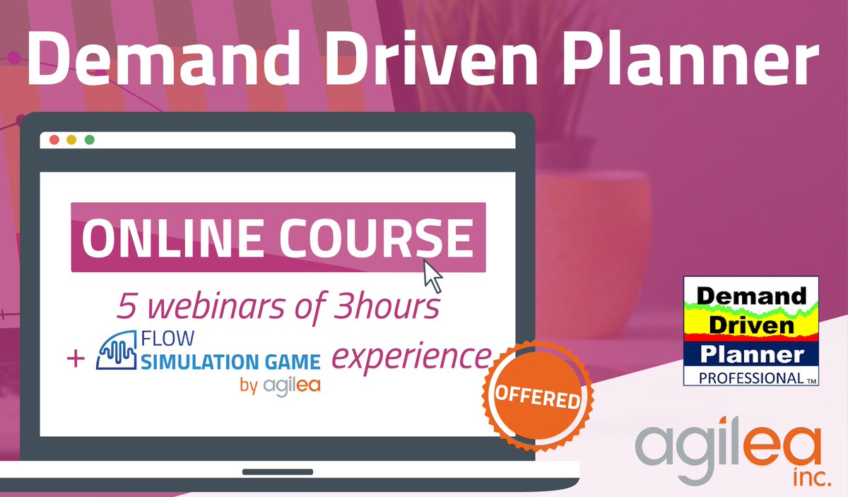 ⏰ Take your seat for the first step of your #DemandDriven transformation &amp; FREE Simulation Game.
📌Demand Driven Planner training ONLINE
 Starts on September 16, with <a href="/AgatheVignolle/">Vignolle Agathe</a>

Don't wait any longer to register ➡️ lnkd.in/dHjGahQ

#FlowSimulationGame  #SupplyChain