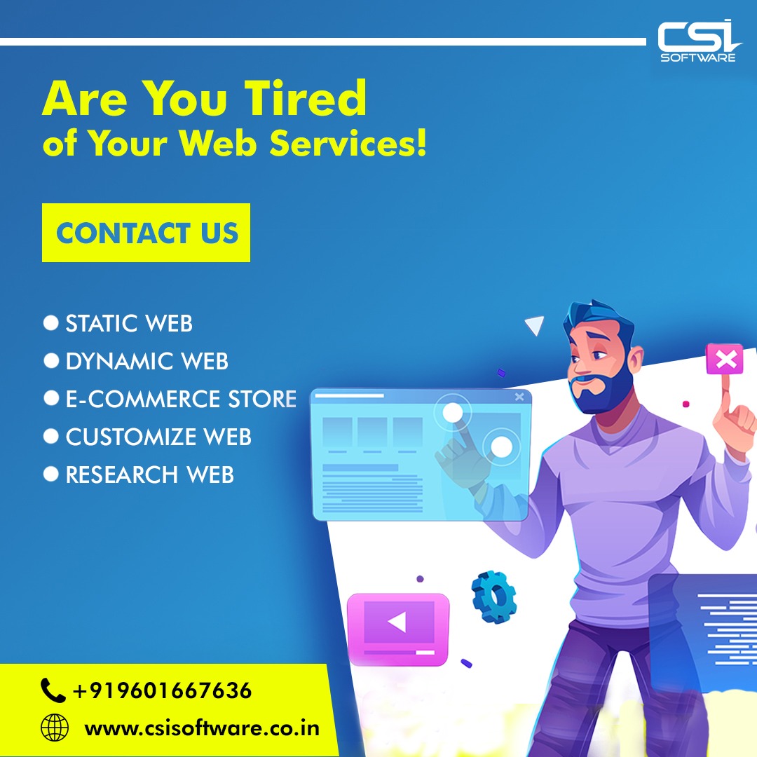 SoftwareCsi's tweet image. Are you searching for a Professional Web Development Service ?Check out
below: 👇👇👇
 
➡️Static Web
➡️ Dynamic Web
➡️ E-Commerce Web Store
➡️ Customize web
➡️ Research Web
 
Contacts us today for more info:
📞 +91 91730 09616 
🌐csisoftware.co.in
 
#CSISoftware