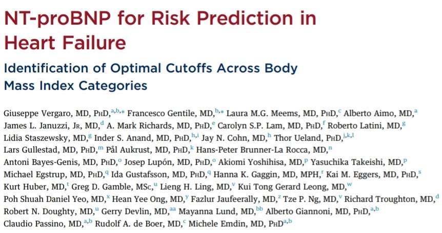 FranceGentMD's tweet photo. Proud to share the results of our International collaboration study about the impact of #obesity and #bodymassindex on the prognostic role of #NTproBNP in patients with #HeartFailure. 

Find it out on @JACCJournals!
#MedTwitter #CardioTwitter

https://t.co/rYRAVl0Ufs https://t.co/vhHkcJkTYk