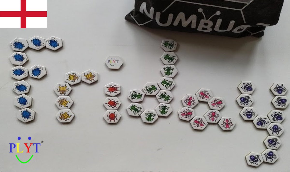 Plytgame's tweet photo. Happy Friday! As it's going to be a weekend of "games" why not start yours with a cheeky NumBugz game?🕷️We love learning #maths through play😉https://t.co/gnJ9d7zQdc #PLYT #Numbugz #games #boardgames #learning #learningthroughplay #ComeOnEngland #EURO2020 #weekend #fridaymorning https://t.co/7cx7tp2Sgu