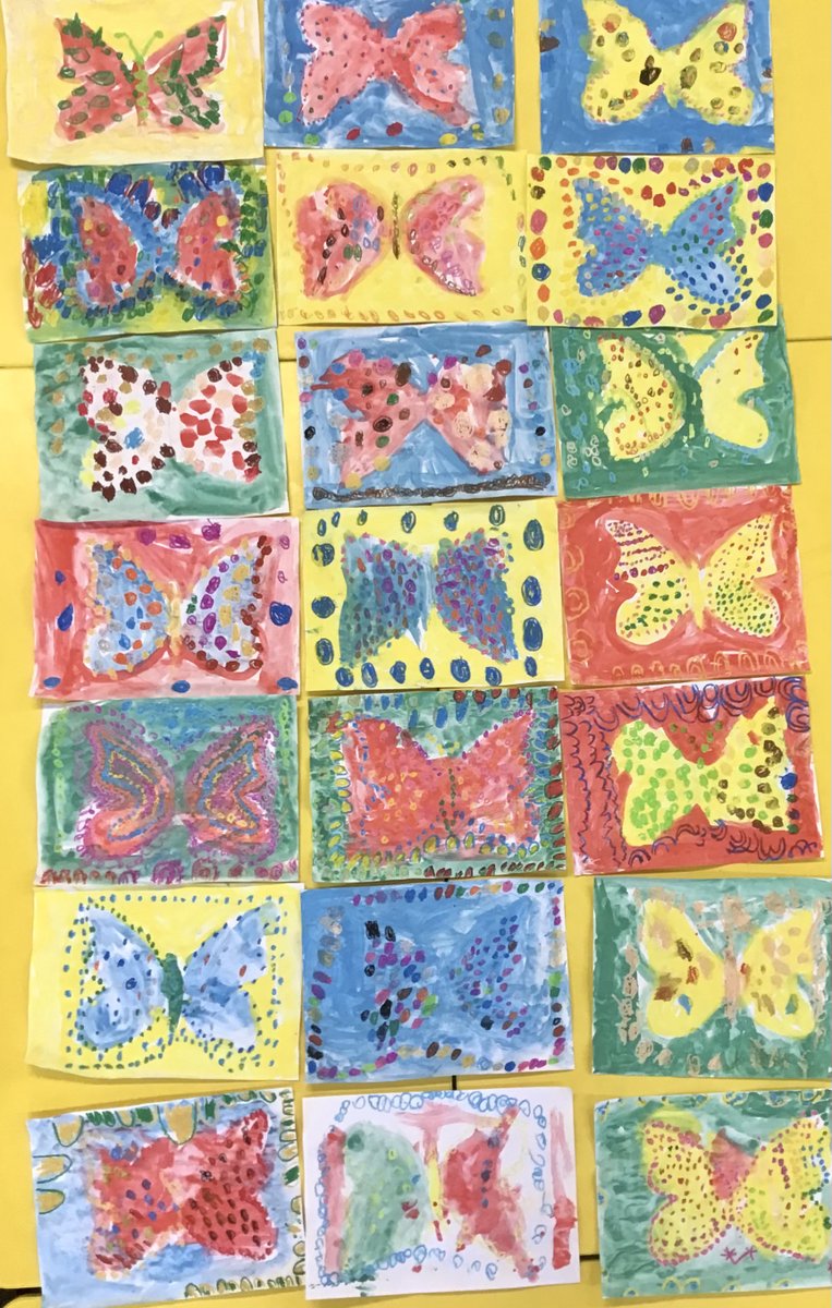 MarlpoolF's tweet photo. Inspired by the work of Japanese artist Yayoi Kusama, Class 1 have produced some beautiful butterfly artwork.
#REACH #MarlpoolF https://t.co/cA4n3mUqqX