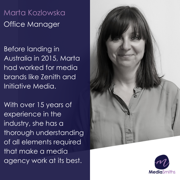 MediaSmiths1's tweet photo. Welcome to MediaSmiths Marta! Our new office Manager extraordinaire.
​
​When you dial in to chat to MediaSmiths, Marta will be the first friendly voice you will hear.
​
When you have the time, be sure to ask her about her cooking escapades, she's a genius in the kitchen! https://t.co/VHRts8JYHb