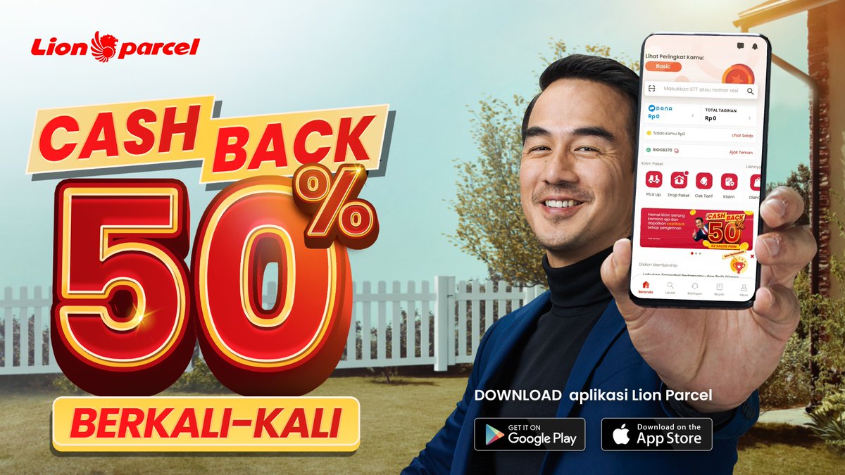 lionparcel_'s tweet photo. Gak perlu repot kirim paket selama #PPKM , tinggal order untuk pick up barang di rumah kamu dari aplikasi #LionParcel  &amp; dapetin Cashback 50% berkali-kali* 😉
Yuk download aplikasinya! https://t.co/s11QuXfbdW

*S&amp;K berlaku

Coba like yang doyan order online! 😎

#LPCASHBACK50 https://t.co/9dJXLeqswu