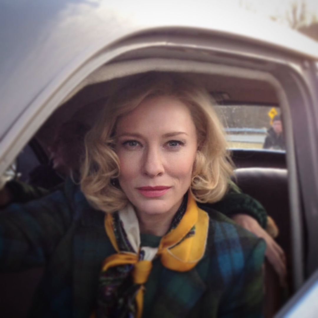 bbblanchett's tweet image. NEW: Cate Blanchett behind the scenes of Carol (2015)
