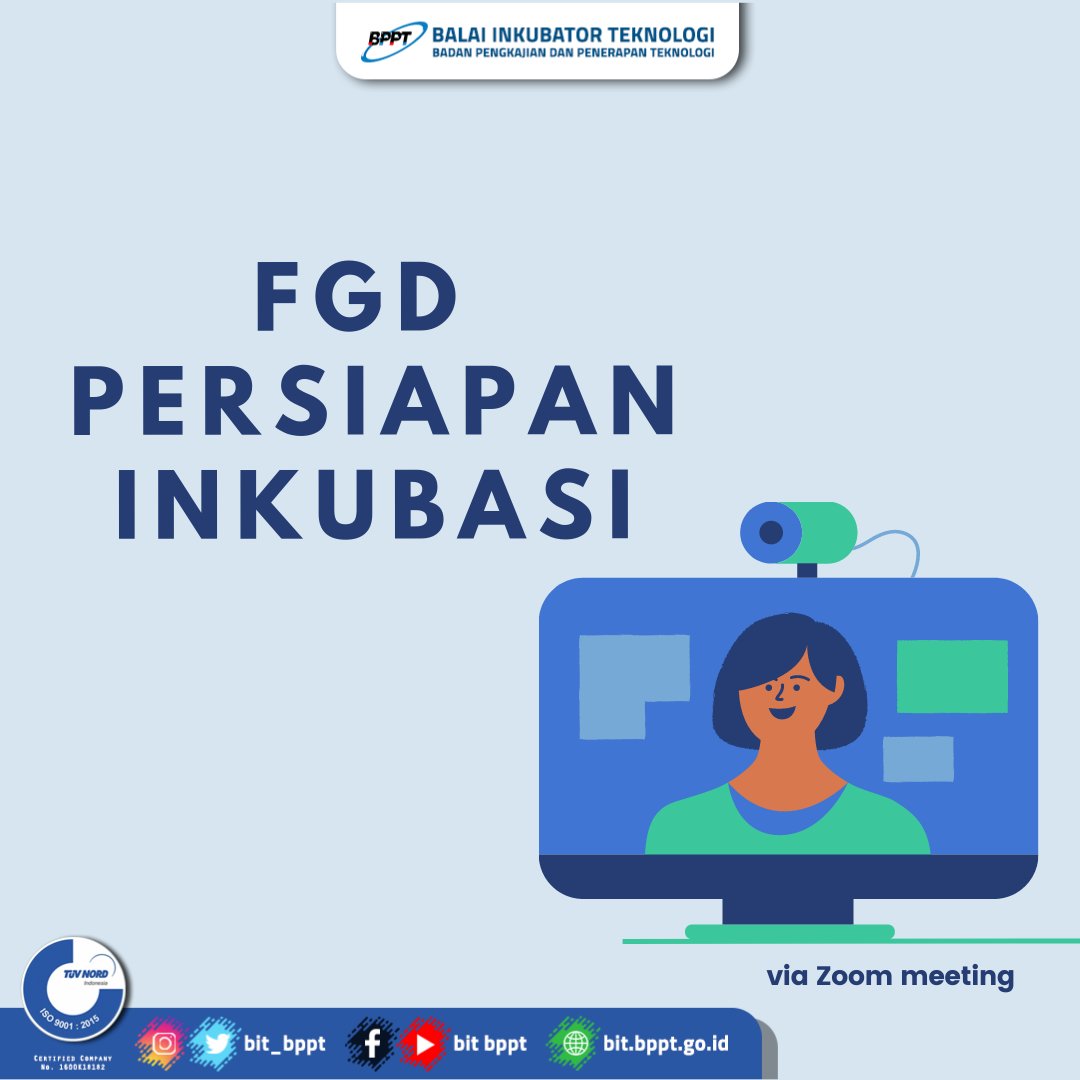 bit_bppt's tweet image. BIT - BPPT mengadakan FGD persiapan inkubasi terhadap 4 calon tenant yang telah lolos seleksi  sebelumnya. Kegiatan dilaksanakan pada tanggal 8 Juli 2021 dengan tujuan perencanaan inkubasi dapat disiapkan, dan pendampingan inkubasi dapat berjalan dengan lancar

#bit_bppt #bppt_ri