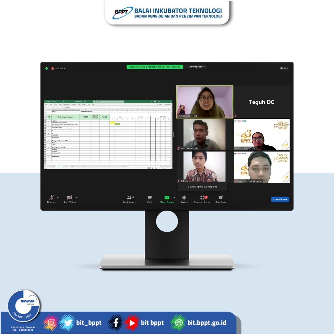 bit_bppt's tweet image. BIT - BPPT mengadakan FGD persiapan inkubasi terhadap 4 calon tenant yang telah lolos seleksi  sebelumnya. Kegiatan dilaksanakan pada tanggal 8 Juli 2021 dengan tujuan perencanaan inkubasi dapat disiapkan, dan pendampingan inkubasi dapat berjalan dengan lancar

#bit_bppt #bppt_ri