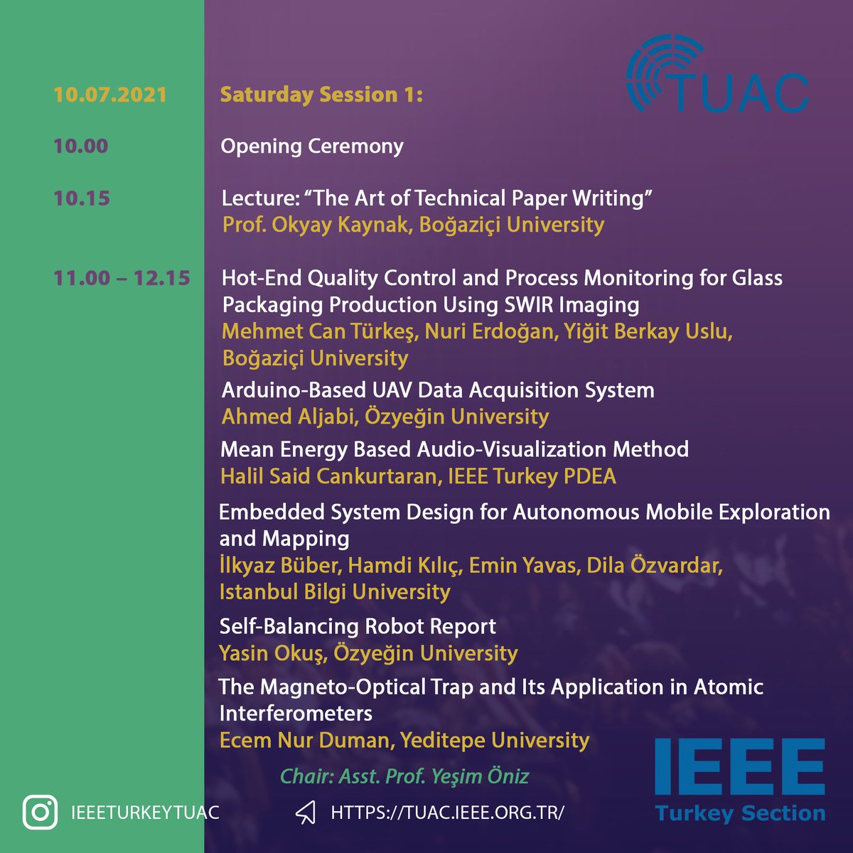 ieeetrsb's tweet image. IEEE Turkey TUAC Saturday Sessions @ieeeturkey #ieeeturkeytuac #ieeeturkeysection #tuac