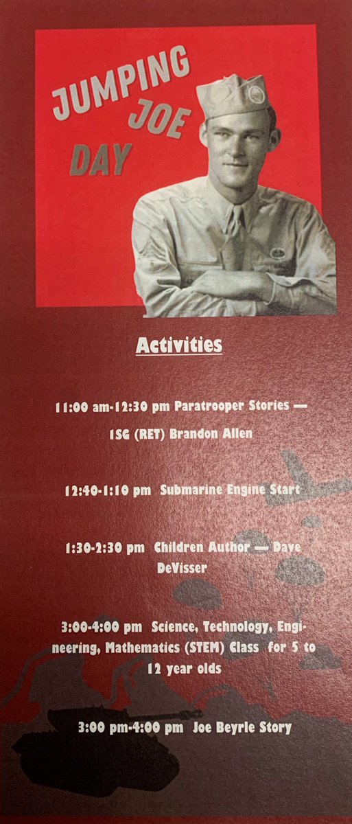 SentinelSix's tweet photo. 1SG(R) Allen sharing Airborne stories @USS_Silversides Honoring Jumpin’ Joe Beyrle, American paratrooper to land in Normandy, only Soldier to fight for both the US and Soviet Union in WWII.

https://t.co/bpaLuJGjY3

@wwiimemories @101stAASLTDIV @PhoenixBDE_6 @cityofmuskegon https://t.co/rwAc2FtOCn