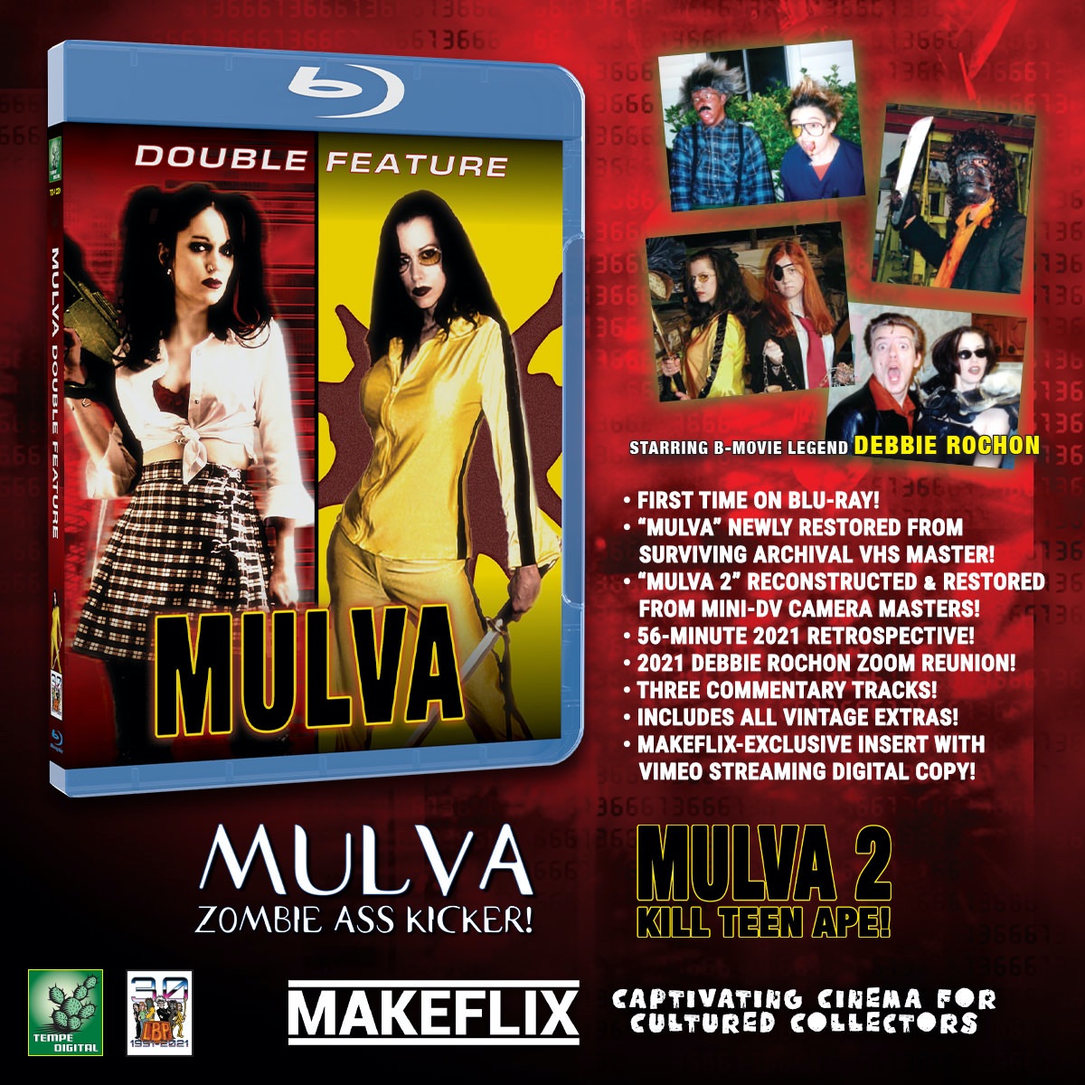 TempeVideo's tweet photo. TOMORROW: #makefix Virtual Launch Party 4PM EST Saturday! Join @DebbieRochon as she grills @LBP20 about our new Blu-ray releases of his #SOV classics.
Promo:
https://t.co/cASPt4ISUK
Tune in LIVE!
Facebook:
https://t.co/U78cDDxNEt
YouTube:
https://t.co/z9aL81CuYR
@makeflix https://t.co/5Kc3MBzZa0