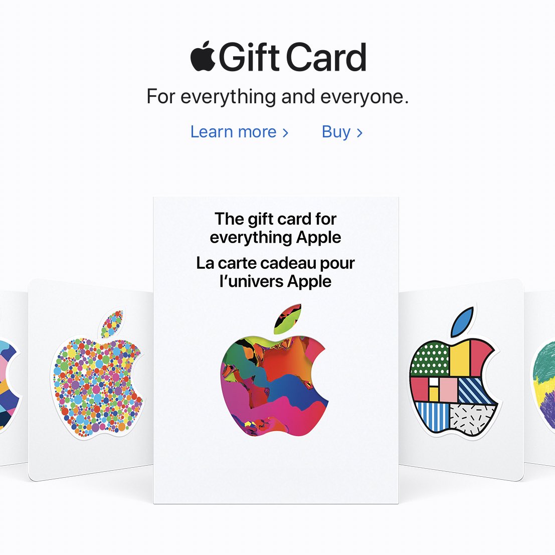 Carte Cadeau App Store & iTunes