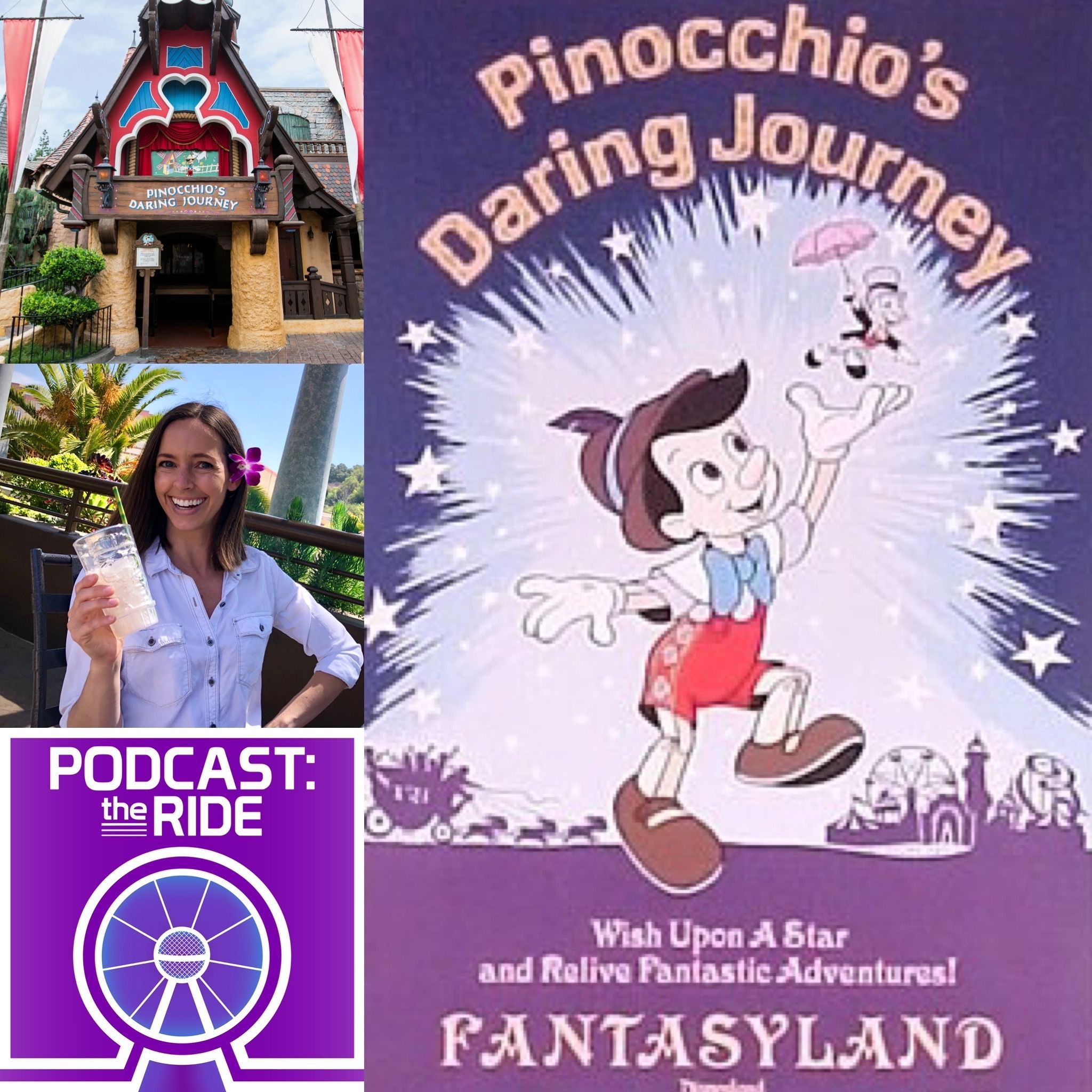 Pinockios Pinocchios Daring Journey Disneyland Poster