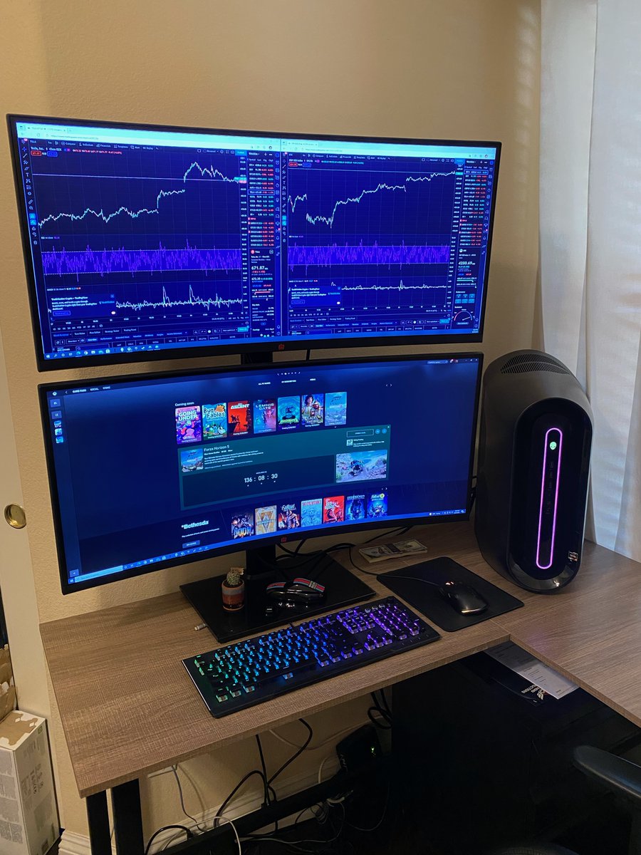 deco_gear's tweet photo. This is how you game! 2 Deco Gear 35” Ultrawide Monitors.

#TeamDeco ALL DAY!

Shoutout to Alex, aka [@wrecklessflex &amp; @health.ls.wealth]

https://t.co/oXhxX9jQdf https://t.co/CTWsArBfZE