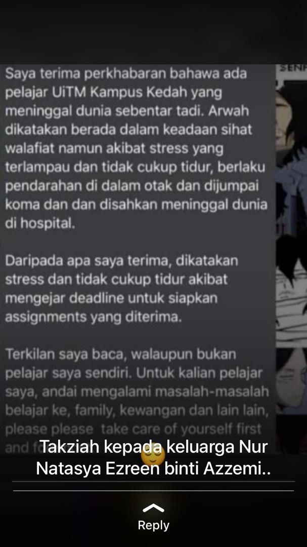 aiynanajwaa's tweet photo. aku bukan nak cakap apa la tapi class online ni sangatla membebankan students. pandai la hadam https://t.co/l4zJBENPUZ