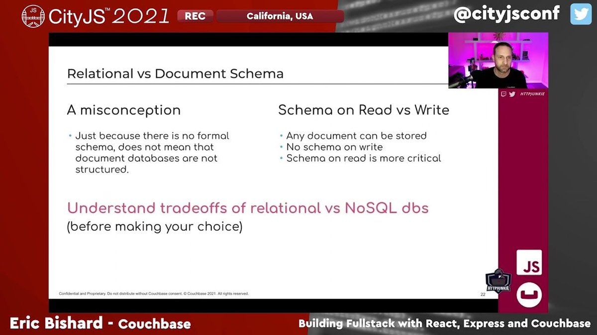 cityjsconf's tweet image. #CITYJS2021 #RECAP 

Interested in data modeling? Eric Bishard (aka @httpJunkie), Senior Developer at Couchbase, shared his knowledge with us. Watch his talk. 

🔽🔽
youtube.com/watch?v=T54MYc…

You can catch up with the rest of the 50+ talks on our website cityjsconf.org