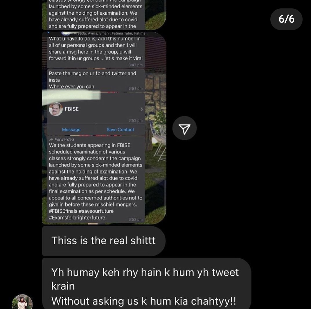 HashmiAyesha1's tweet photo. Guys see this fedral board is now under pressure and is pressurising students to make videos in favour of them that we have completed our sallybus and we want exams to be on time
#Noexamwithoutstudy https://t.co/0cUrmoLAJs
