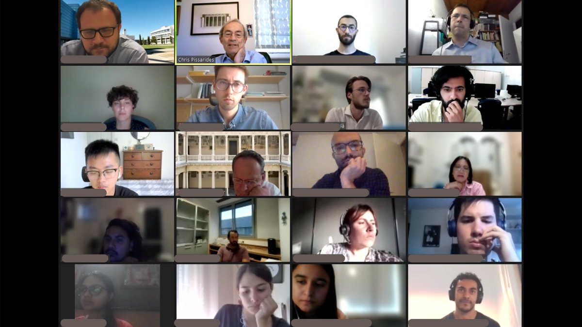 dSEA_Unipd's tweet photo. 🙏Our honour and gratitude to Professor Pissarides for a mesmerising keynote talk on "Jobs and Technology in the Post-covid Economy" followed by a lively Q&amp;A with young scholars!

On behalf of all PhD Summer School attendees, thank you! 

 @dSEA_Unipd  @LancasterManage @UCyEcon https://t.co/jH3ShXL0d0