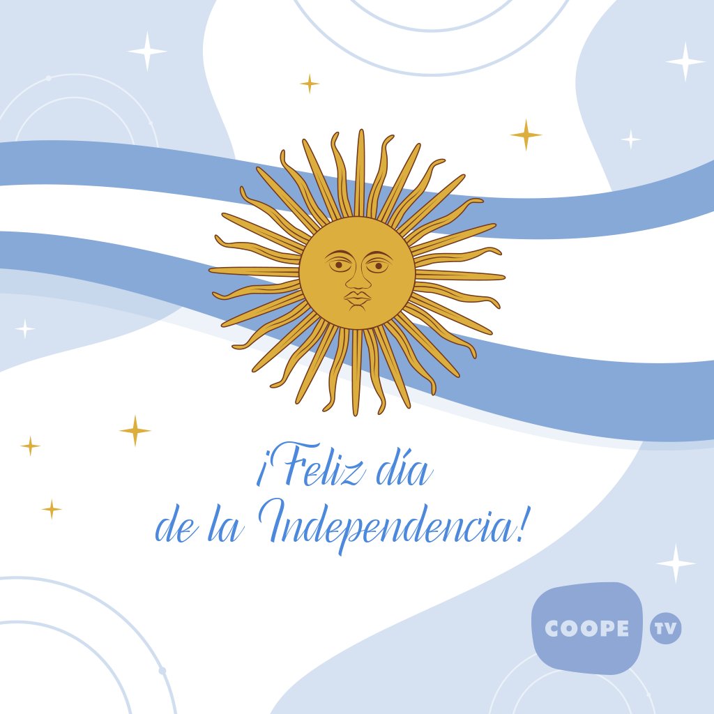 Coope_tv's tweet photo. ¡Feliz día de la Independencia! 🇦🇷
.
#CoopeTv #9DeJulio #Independencia https://t.co/kgjVauicvR